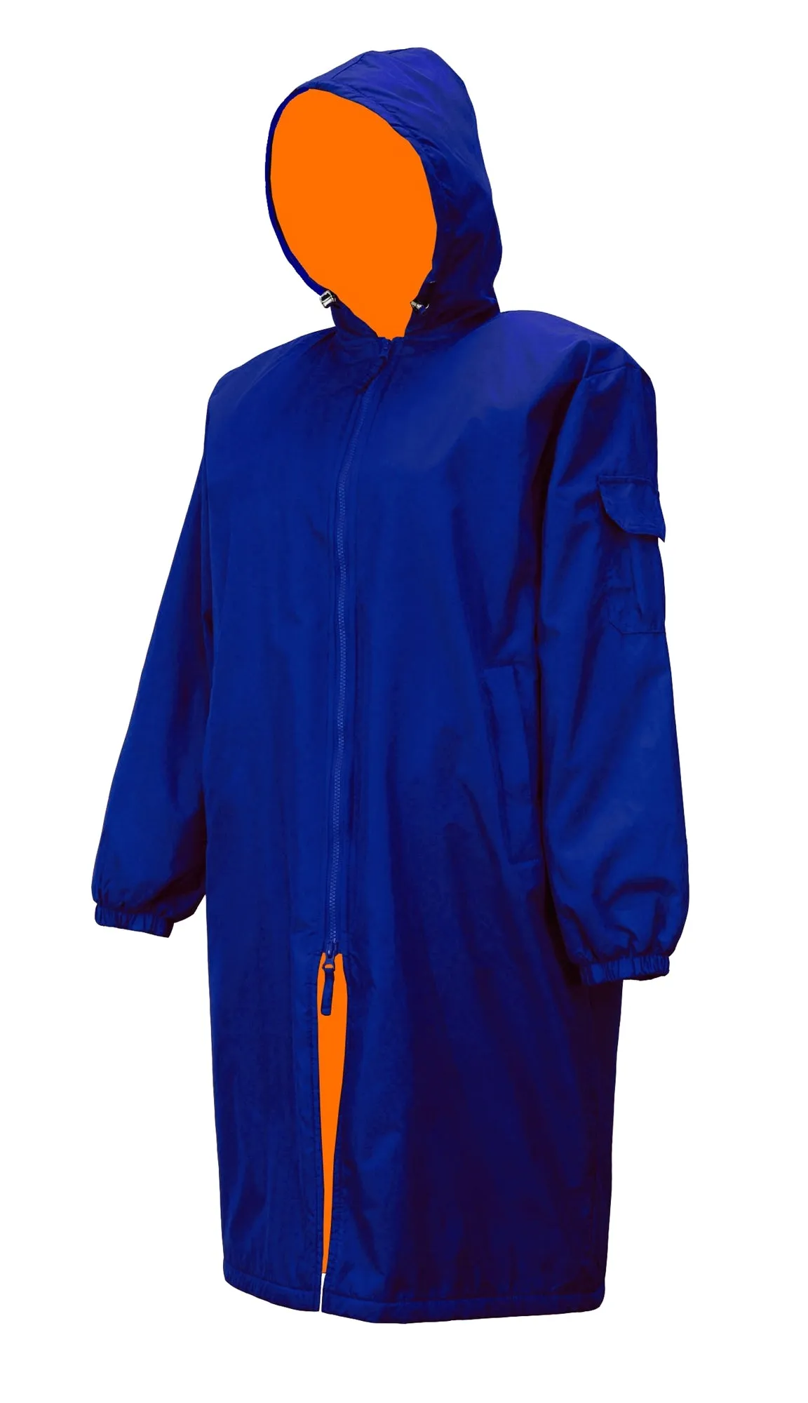 Adoretex Unisex Water Resistant Swim Parka for Adults and Kids Orange Lining (PK005)