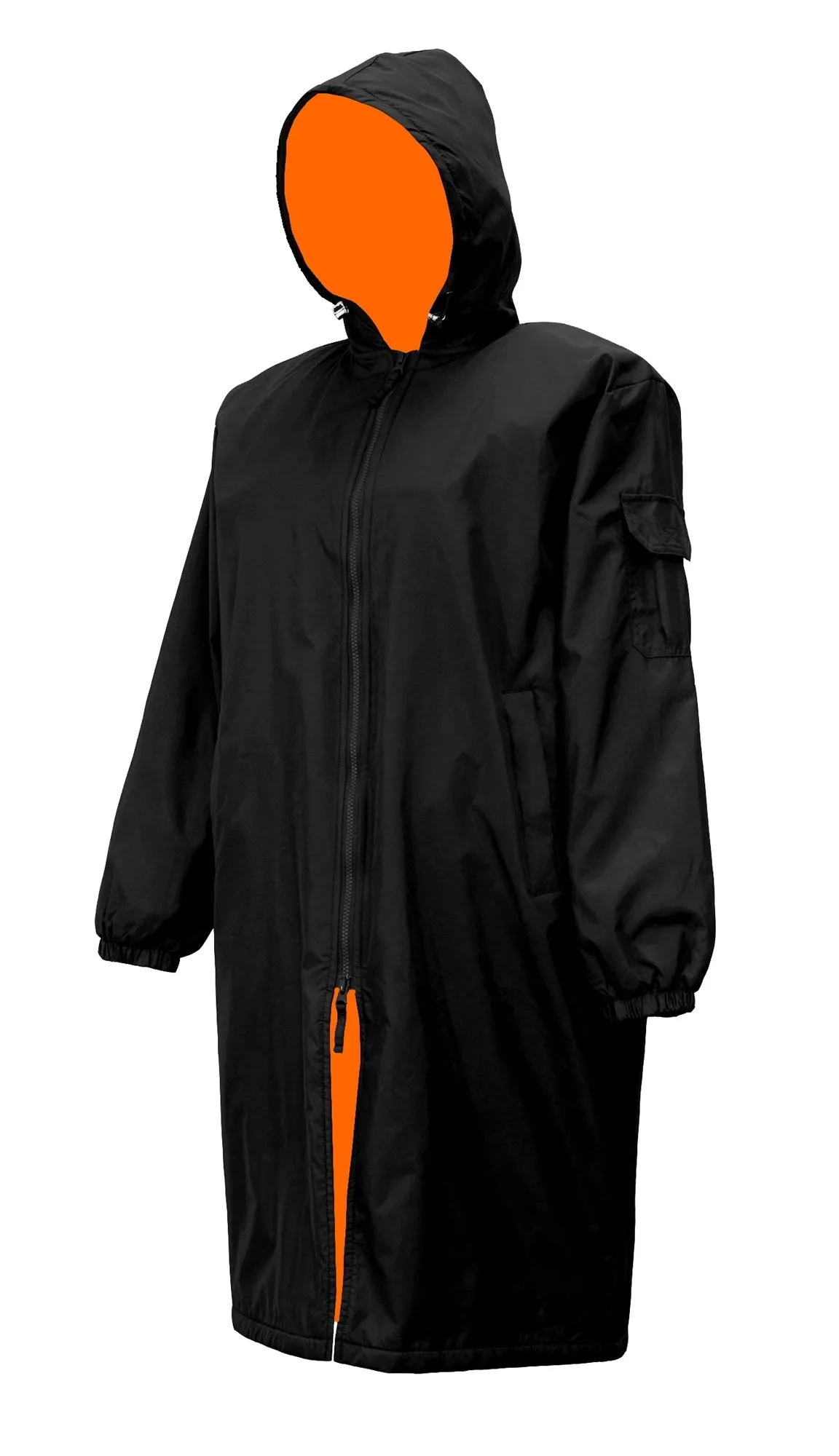 Adoretex Unisex Water Resistant Swim Parka for Adults and Kids Orange Lining (PK005)
