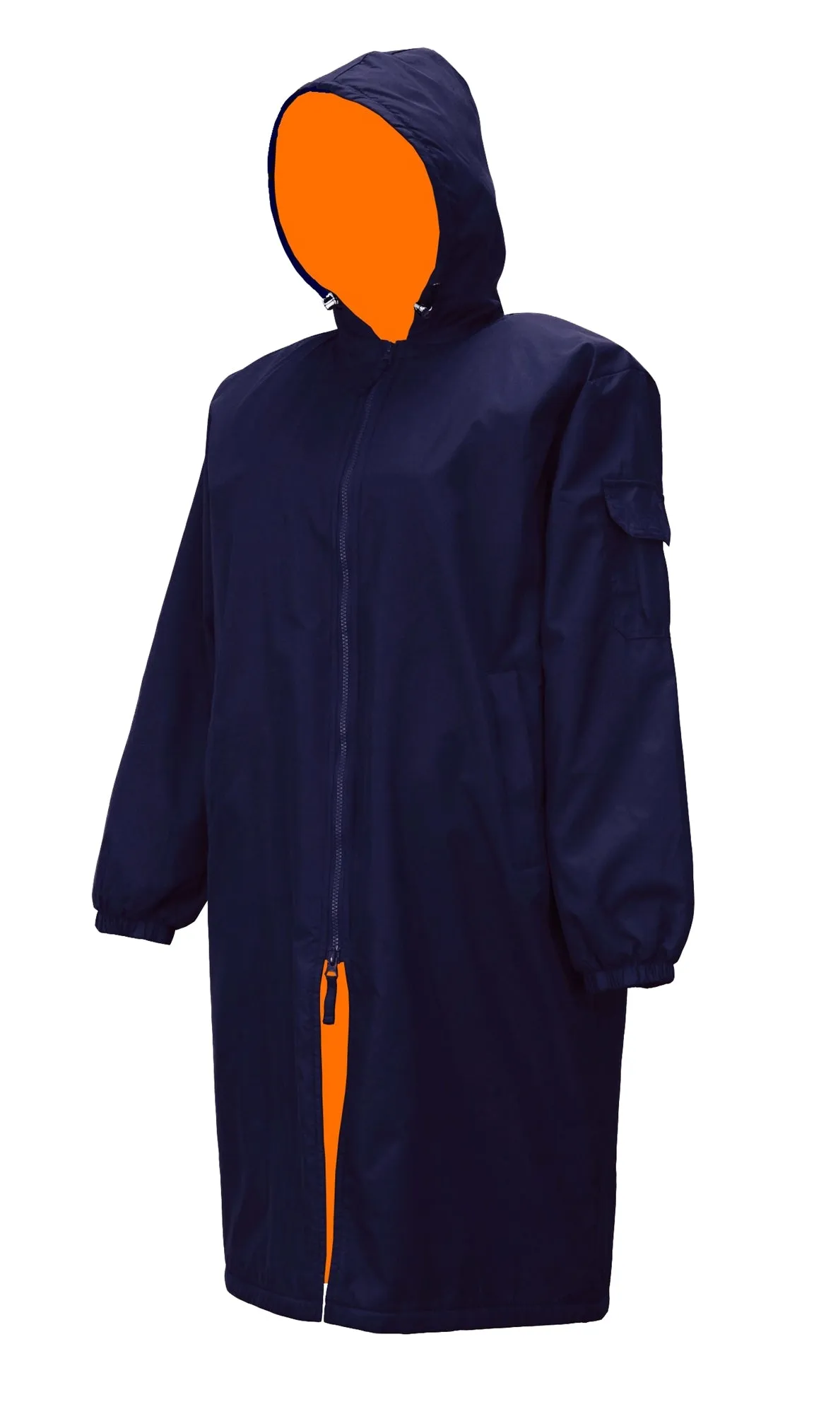 Adoretex Unisex Water Resistant Swim Parka for Adults and Kids Orange Lining (PK005)
