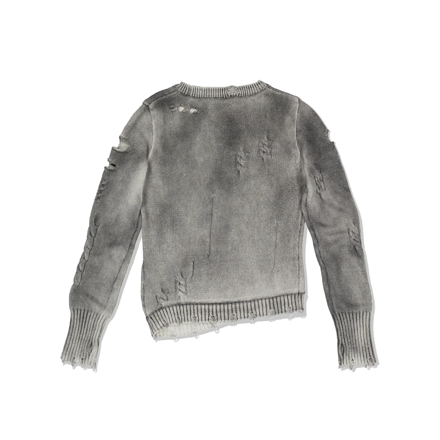 (Ariella) Old Knit Top — Washed Black