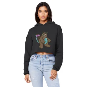Beachu Unisex Cropped Raw Edge Boyfriend Hoodie