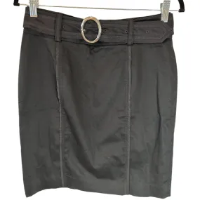 Belted Pencil Skirt Professional Office Wear