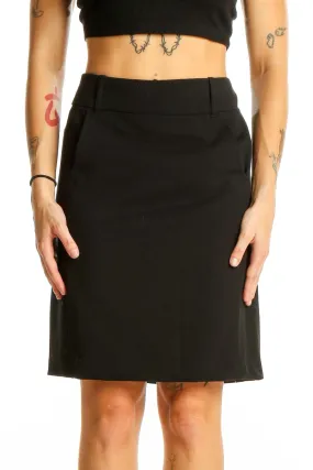 Black Pencil Skirt with High Waist