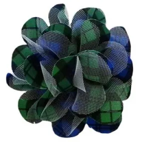 Blackwatch Plaid Collar Flower