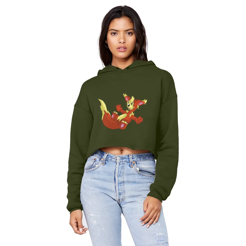 Blazeon Unisex Cropped Raw Edge Boyfriend Hoodie
