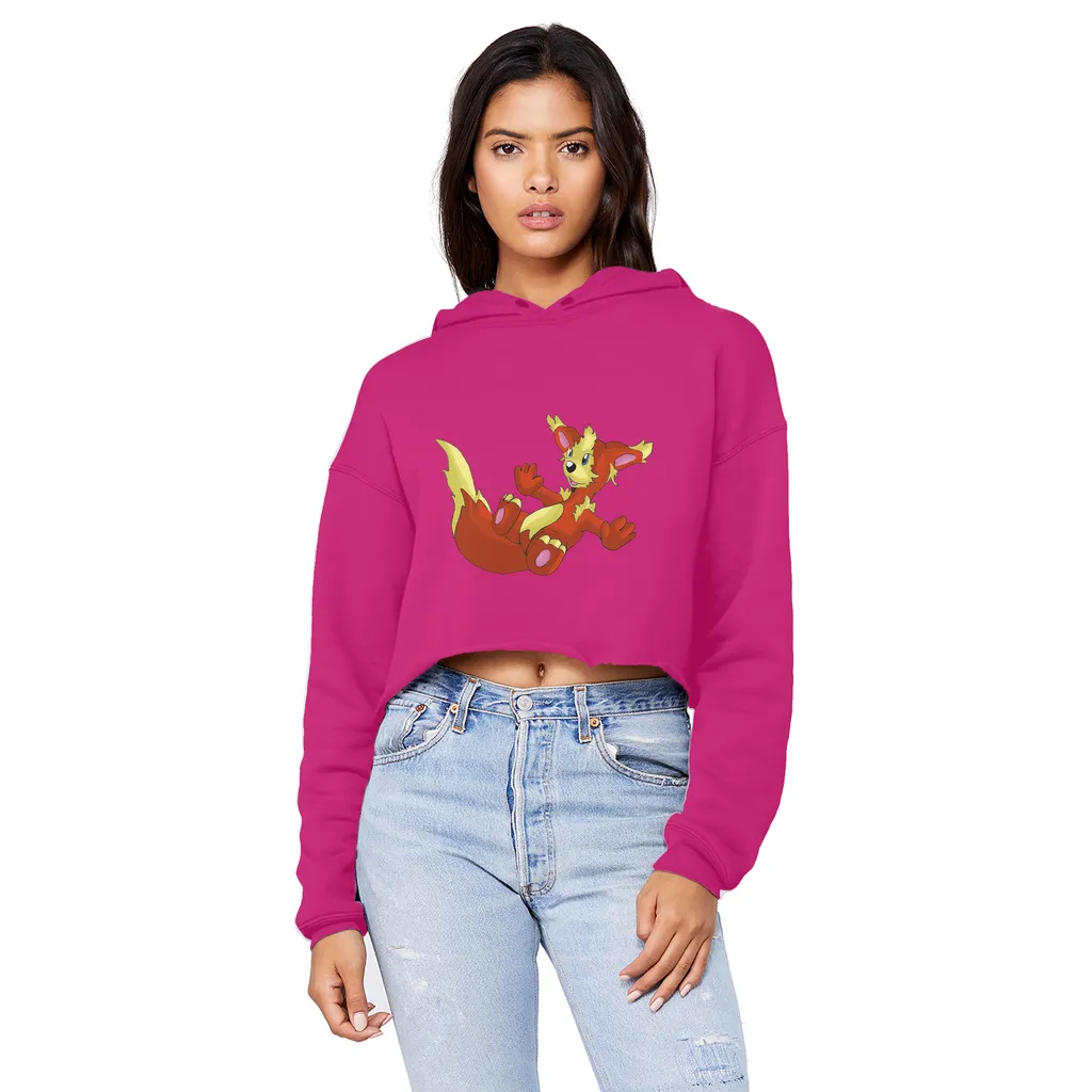 Blazeon Unisex Cropped Raw Edge Boyfriend Hoodie