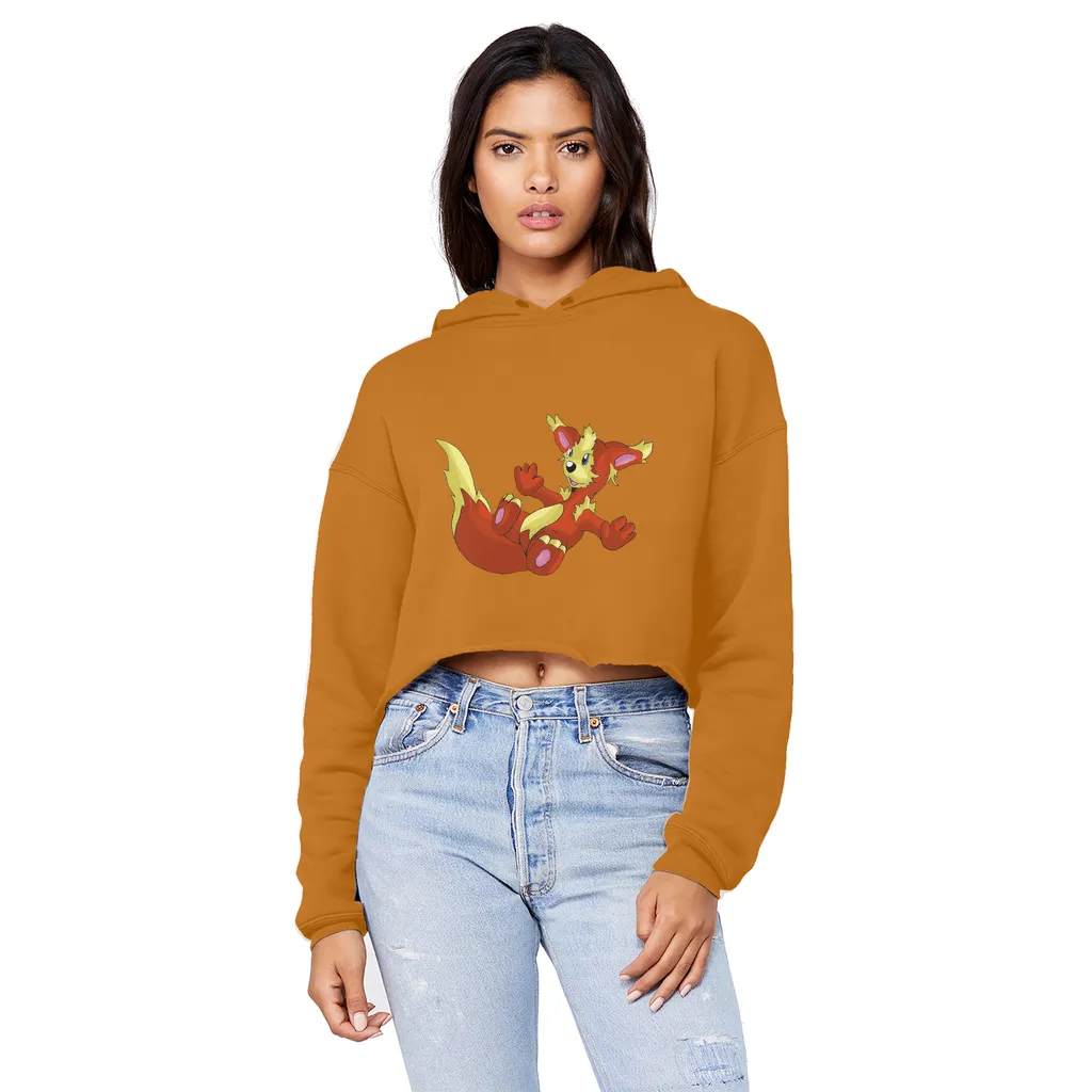 Blazeon Unisex Cropped Raw Edge Boyfriend Hoodie
