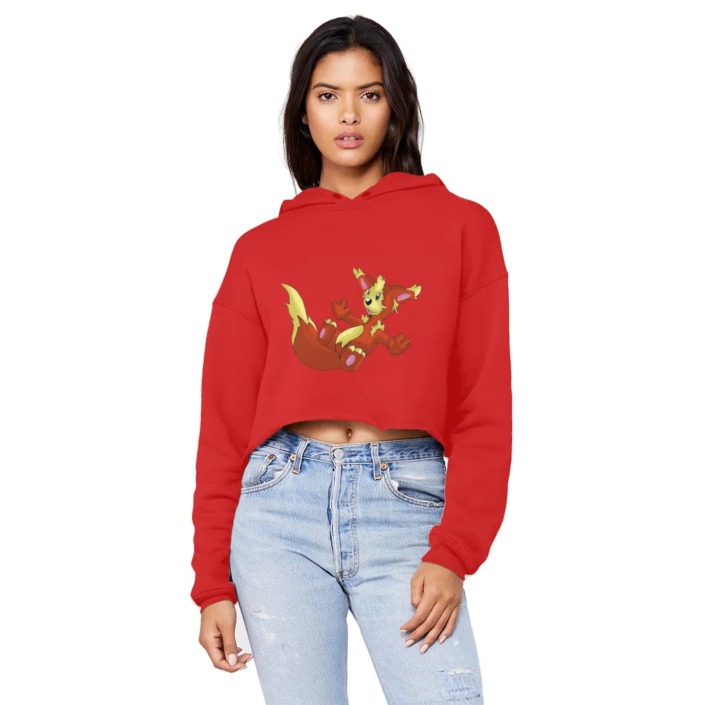 Blazeon Unisex Cropped Raw Edge Boyfriend Hoodie