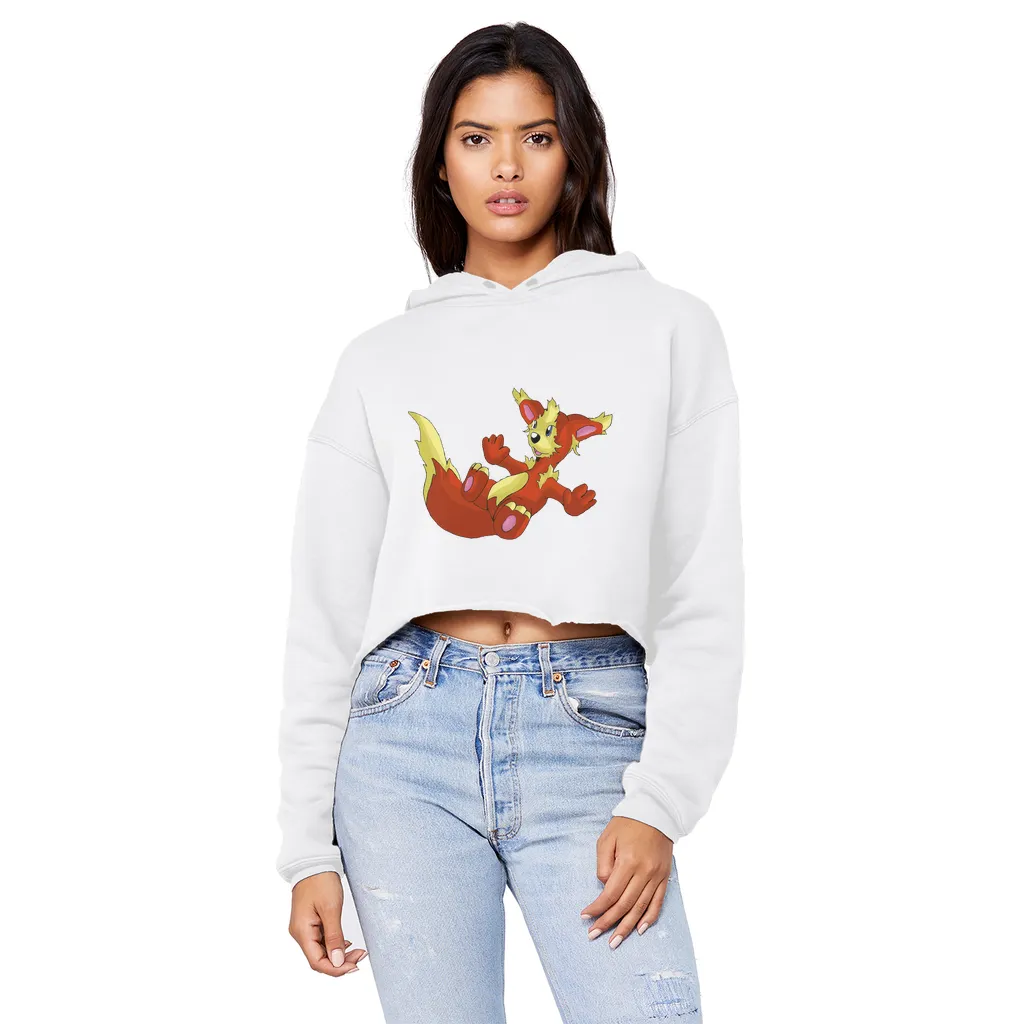 Blazeon Unisex Cropped Raw Edge Boyfriend Hoodie