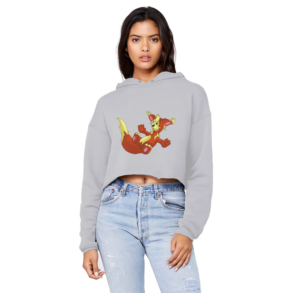 Blazeon Unisex Cropped Raw Edge Boyfriend Hoodie