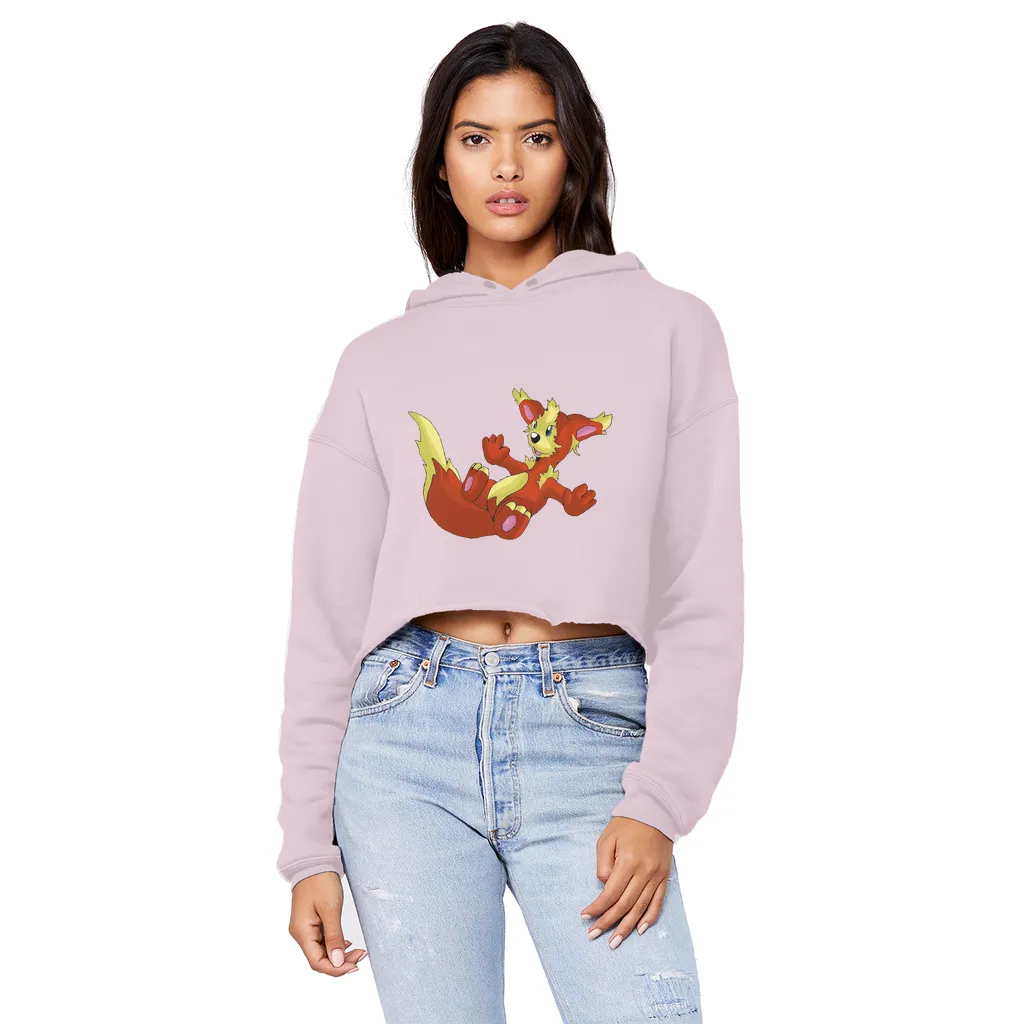 Blazeon Unisex Cropped Raw Edge Boyfriend Hoodie