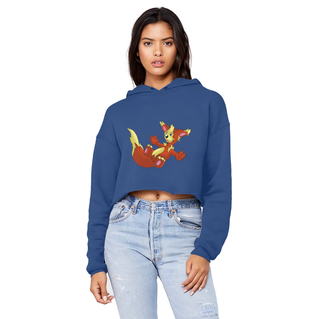 Blazeon Unisex Cropped Raw Edge Boyfriend Hoodie