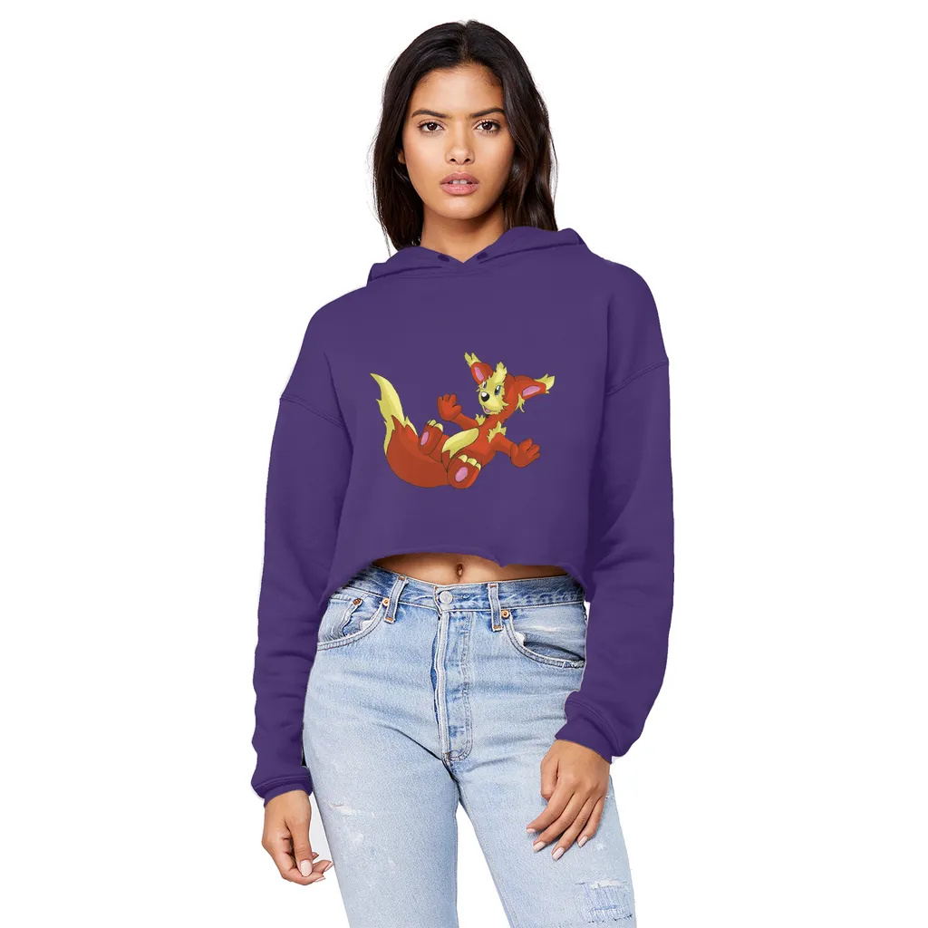 Blazeon Unisex Cropped Raw Edge Boyfriend Hoodie