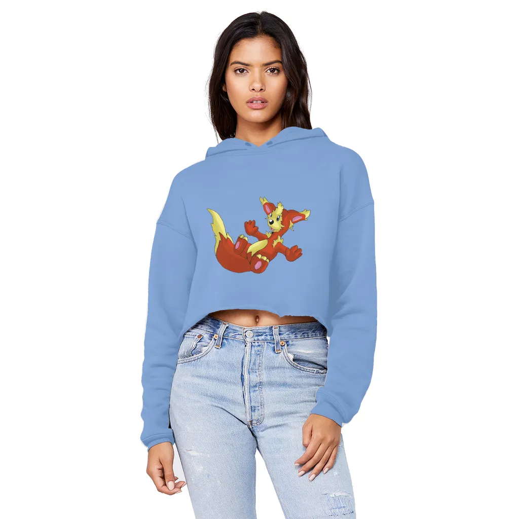 Blazeon Unisex Cropped Raw Edge Boyfriend Hoodie
