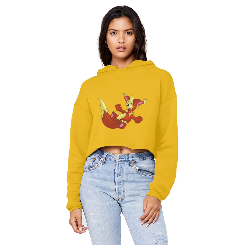 Blazeon Unisex Cropped Raw Edge Boyfriend Hoodie