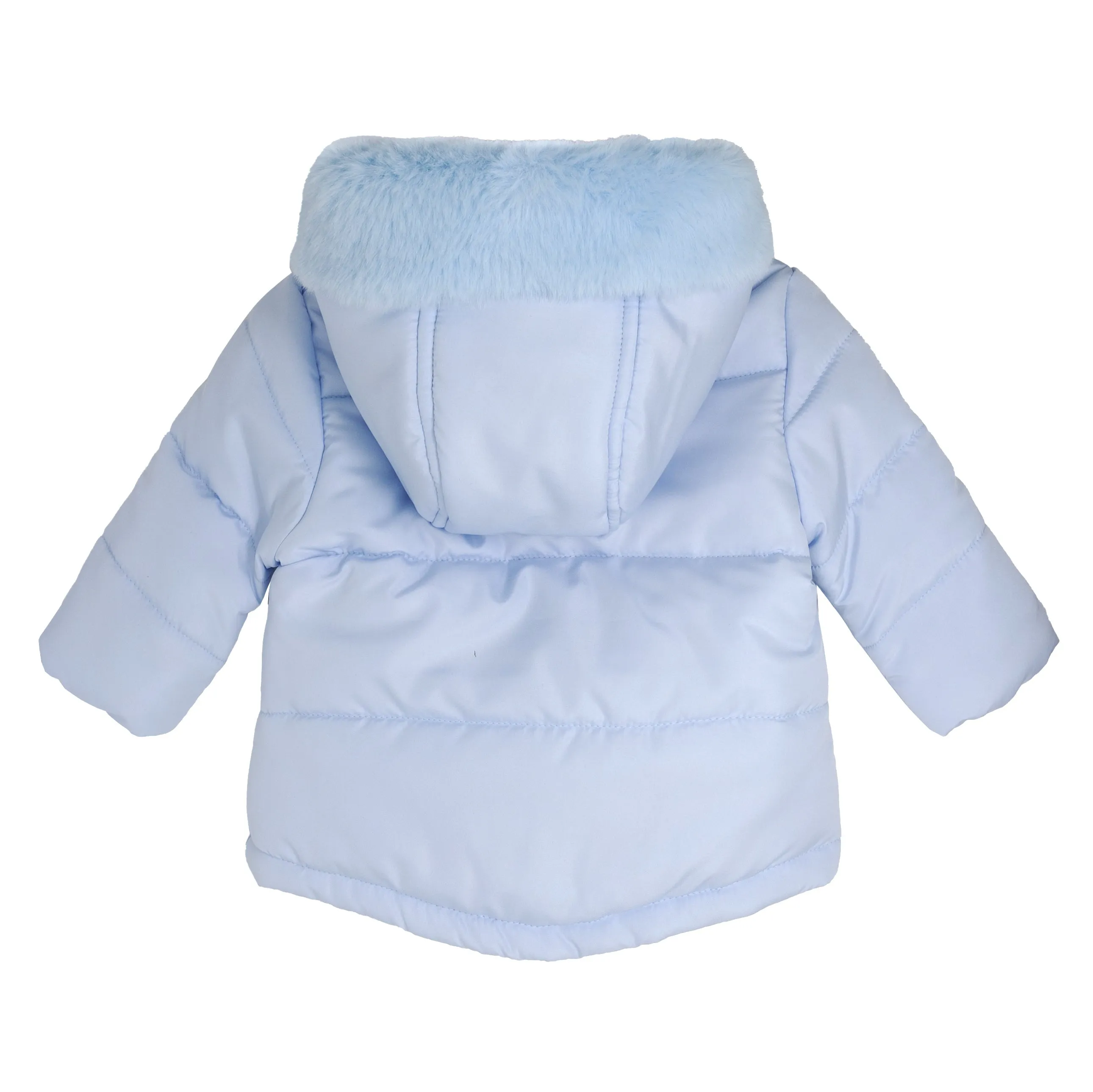 Boys Parka with concealed zipper and fur hood