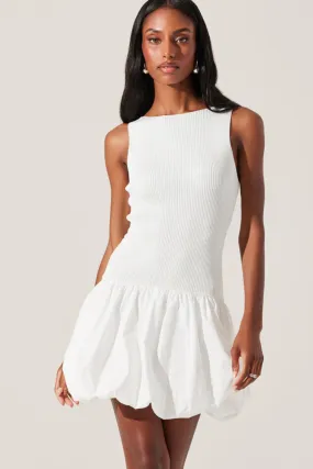 bubble hem knit dress