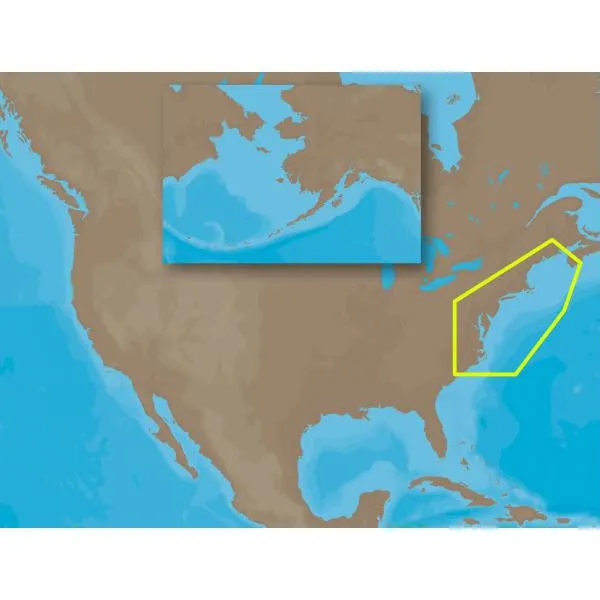 C-MAP MAX NA-M320 - Passamaquoddy Bay ME-NC: Bathy - SD&trade; Card