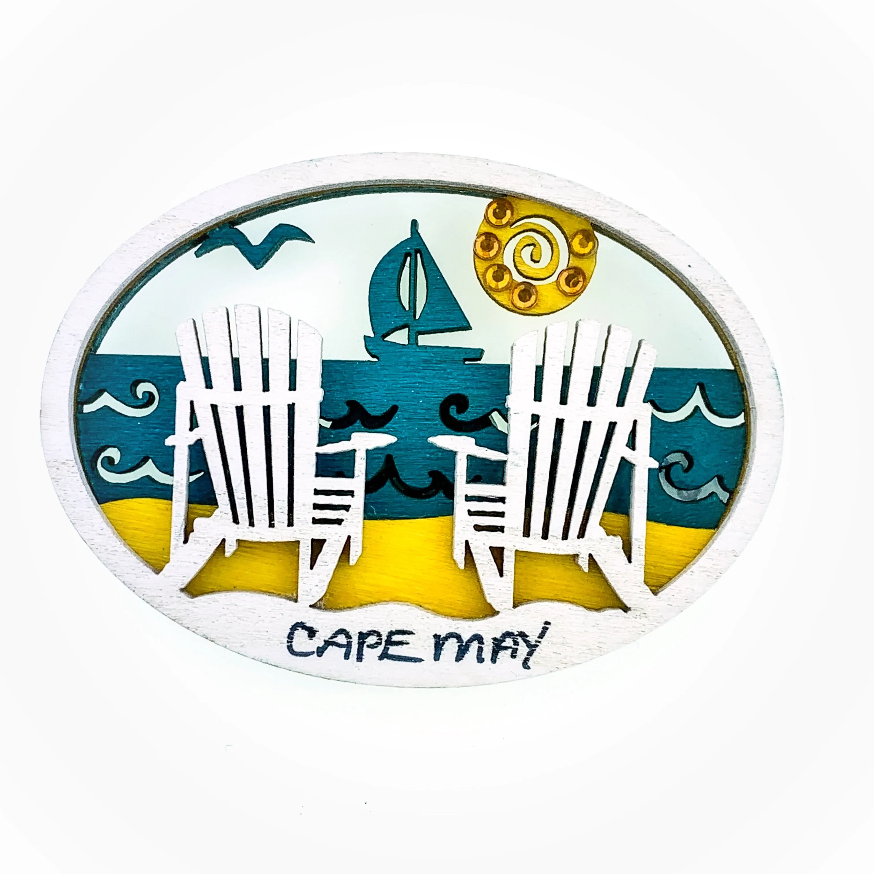 Coastal Collage Magnet