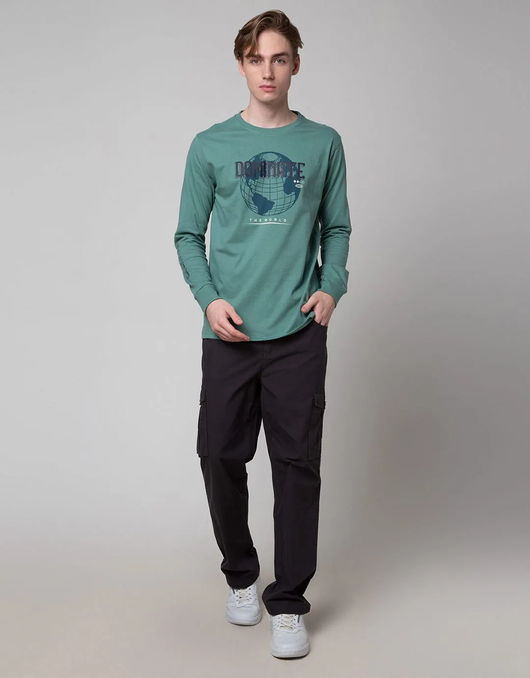 Cole Long Pants Cargo Half Elastic Band