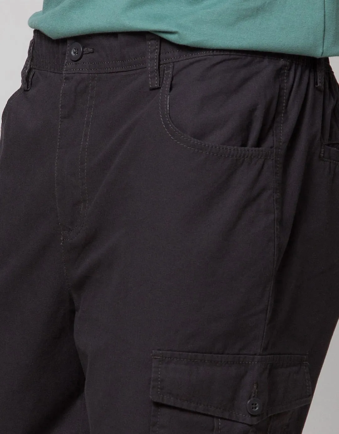 Cole Long Pants Cargo Half Elastic Band