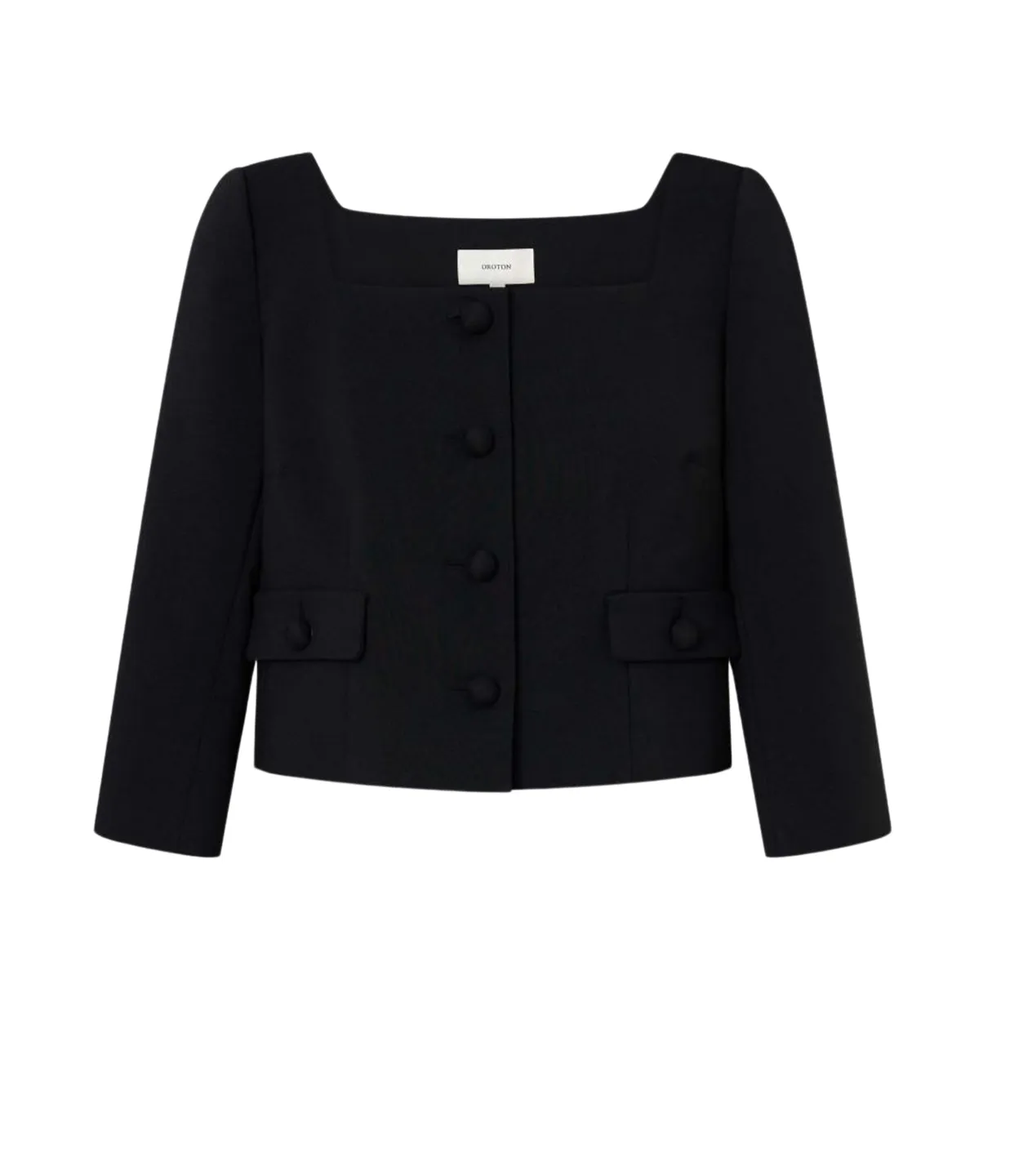 Cropped Jacket in Black