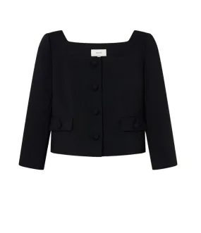 Cropped Jacket in Black