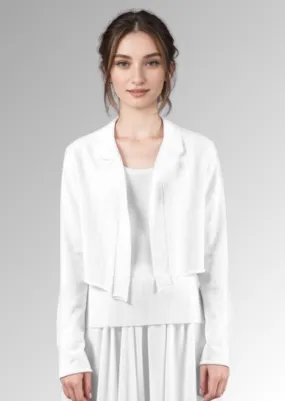 Cropped Jacket in White | Lars Andersson