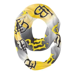 CSULB 49ers All Over Logo Game Day Collegiate Women Ultra Soft Knit Infinity Scarf by Vive La Fete