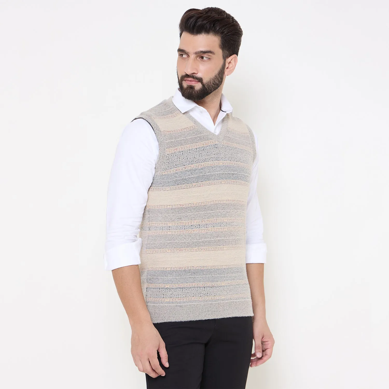 Duke Stardust Men V Neck Reversible Sweater (SDS2285)