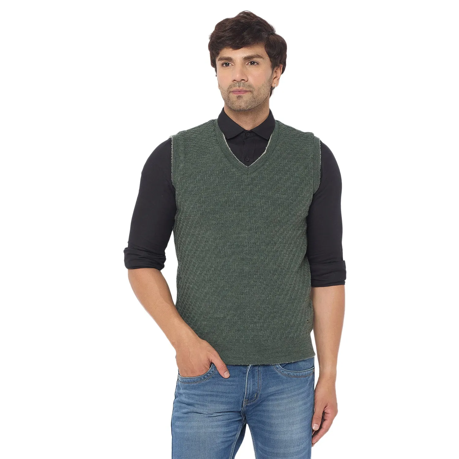 Duke Stardust Men V Neck Reversible Sweater (SDS2285)