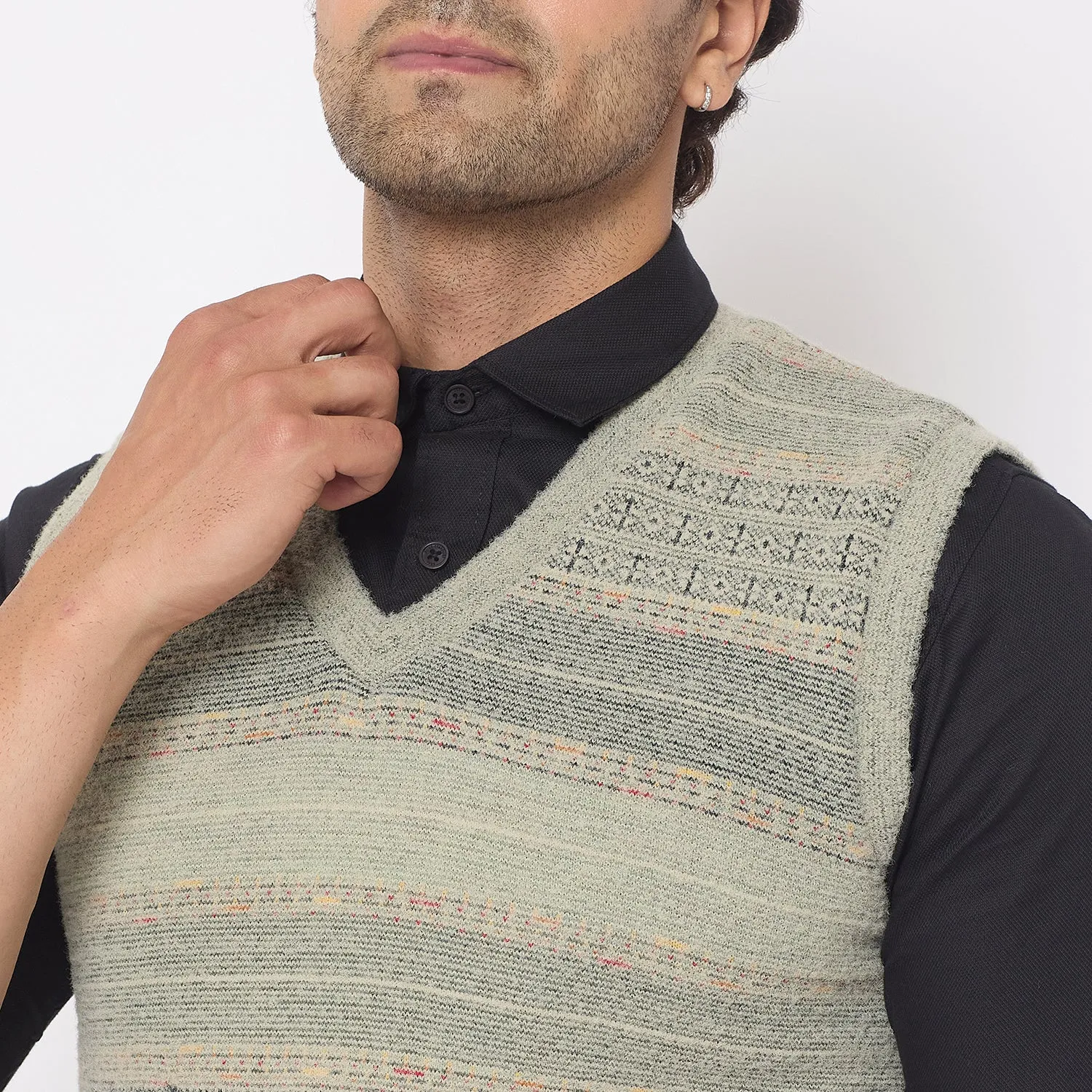 Duke Stardust Men V Neck Reversible Sweater (SDS2285)