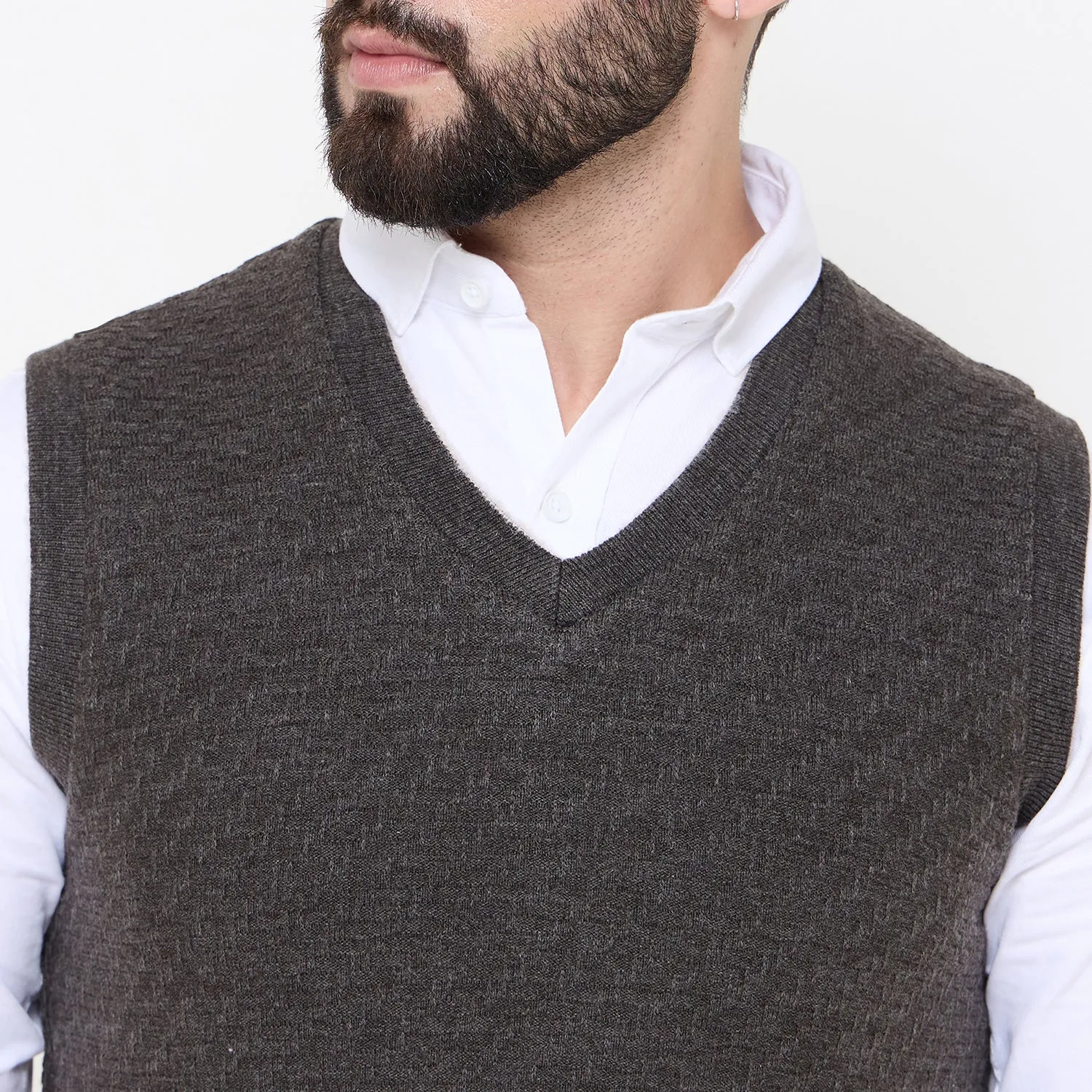 Duke Stardust Men V Neck Reversible Sweater (SDS2285)