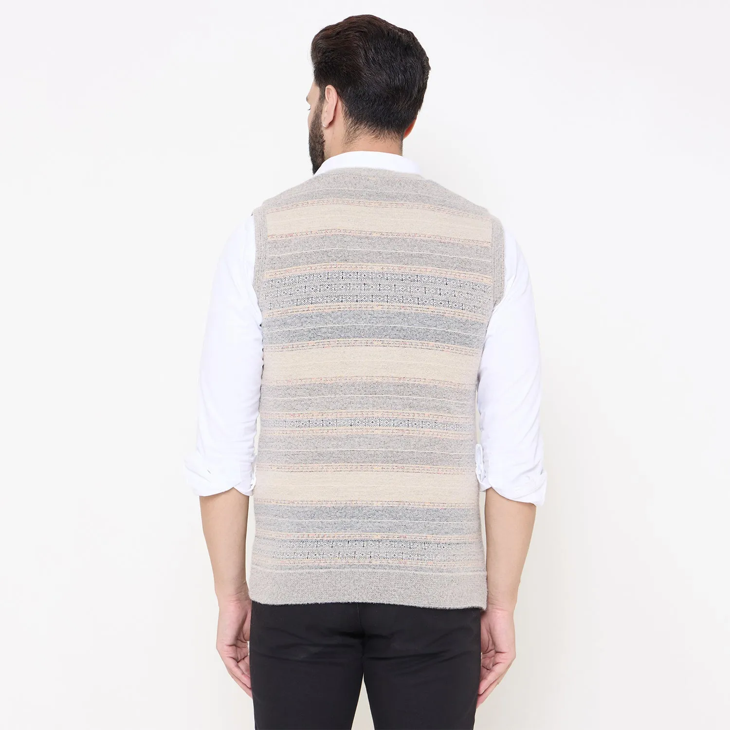 Duke Stardust Men V Neck Reversible Sweater (SDS2285)