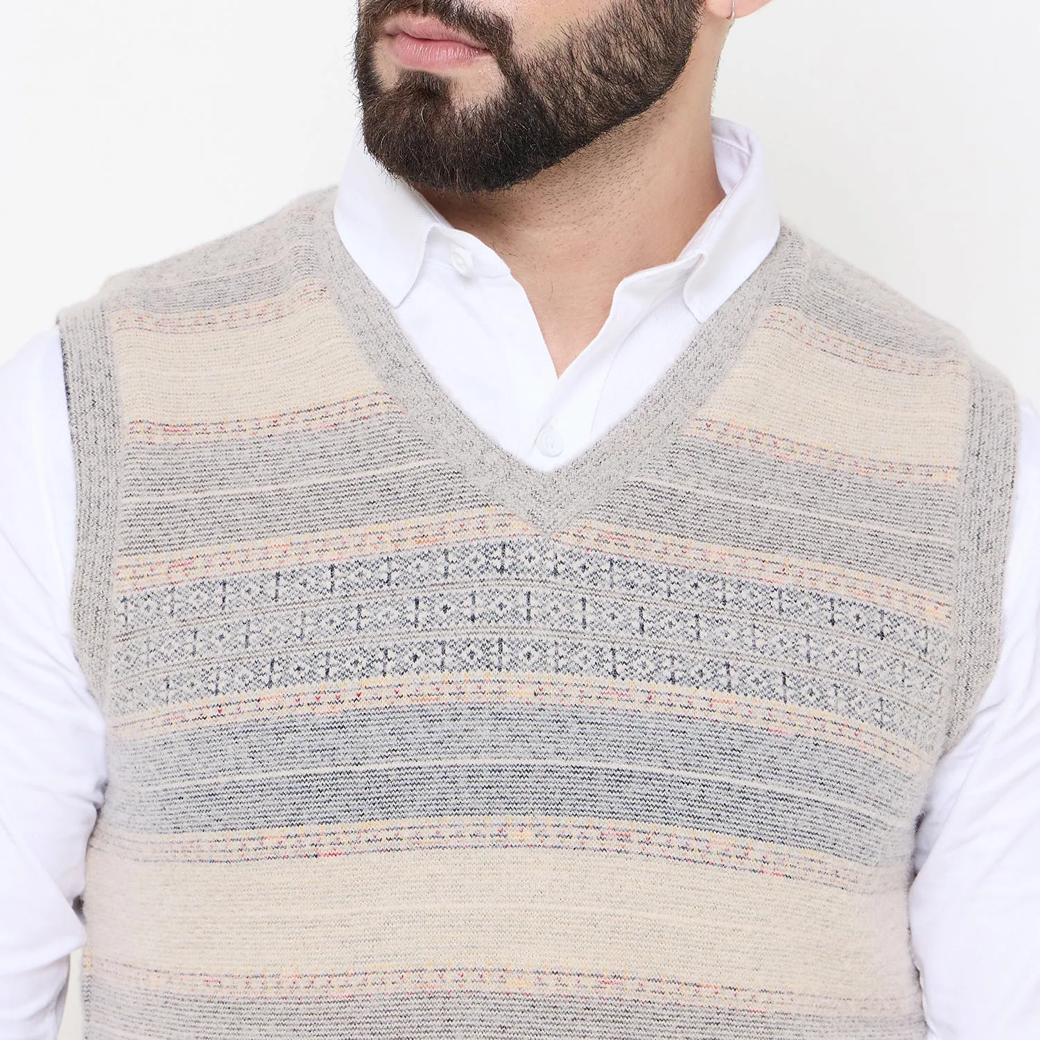 Duke Stardust Men V Neck Reversible Sweater (SDS2285)