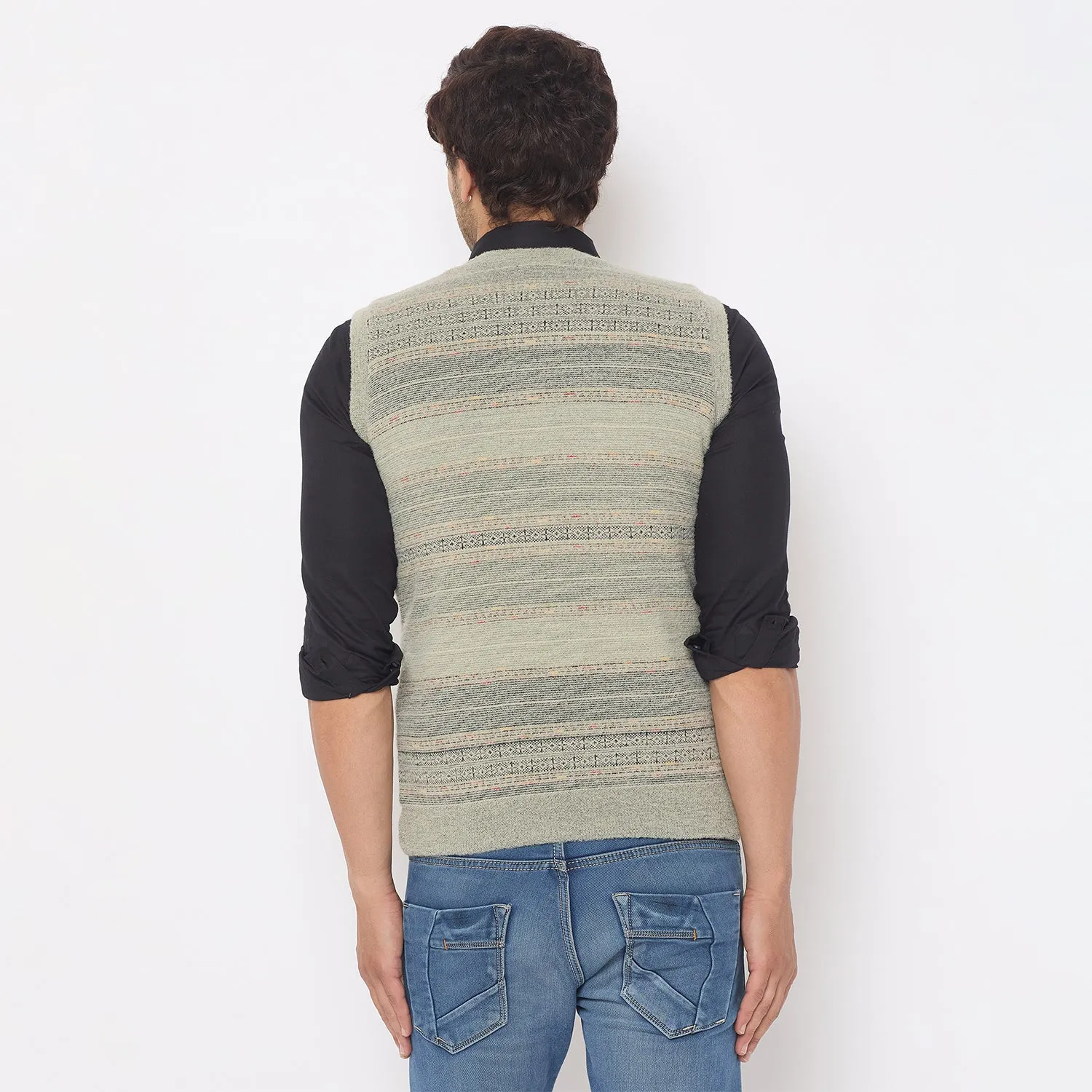Duke Stardust Men V Neck Reversible Sweater (SDS2285)
