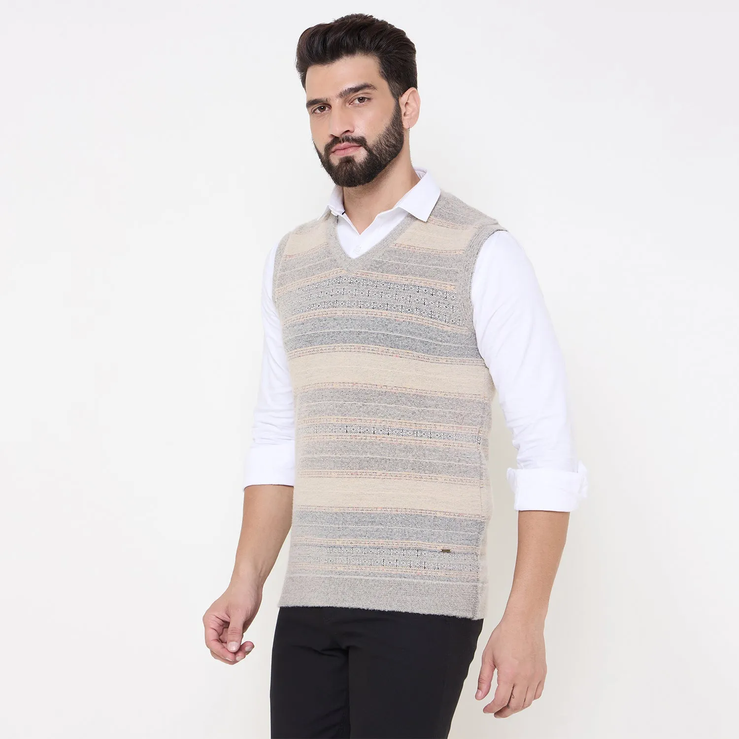 Duke Stardust Men V Neck Reversible Sweater (SDS2285)