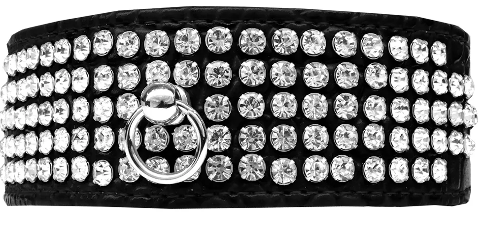 Ex. Wide Designer Rhinestone Collar