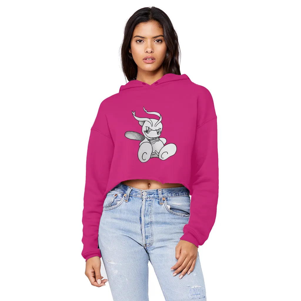 Fairyu Unisex Cropped Raw Edge Boyfriend Hoodie