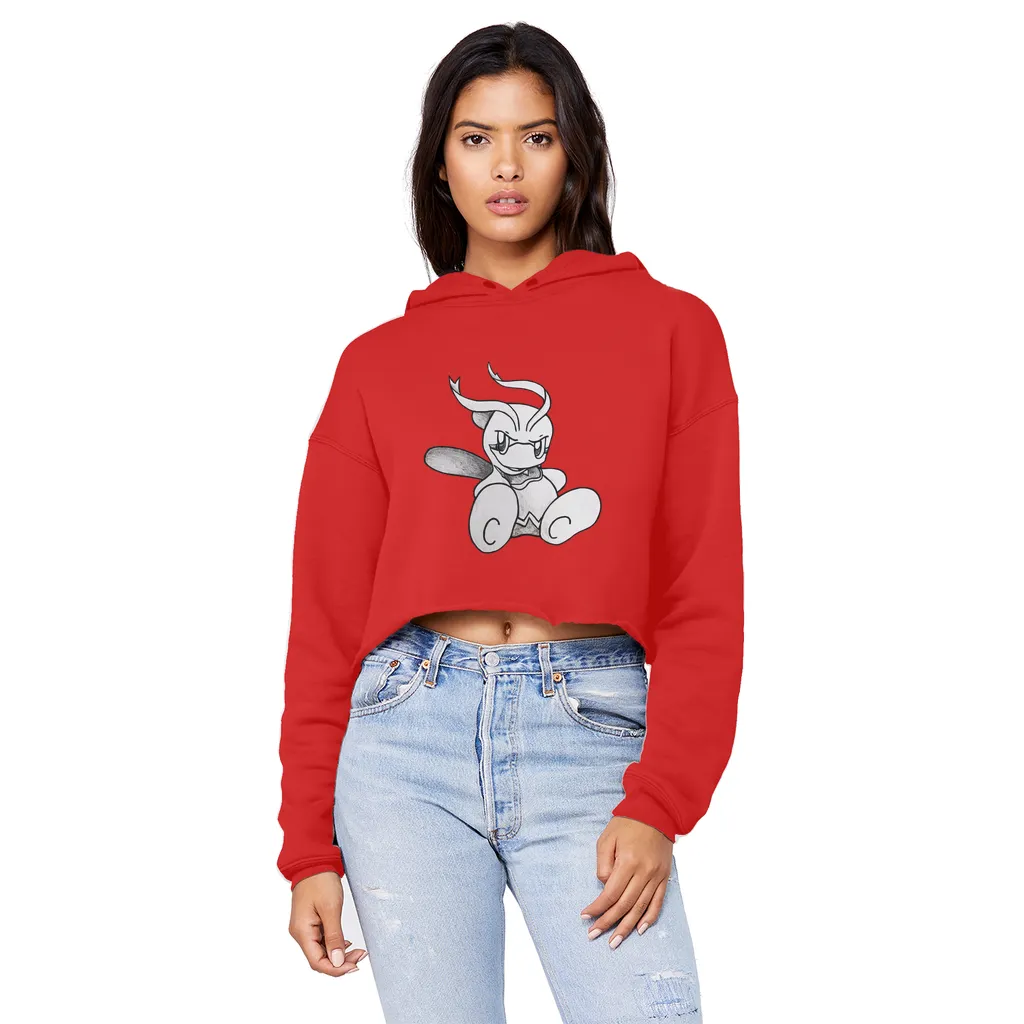 Fairyu Unisex Cropped Raw Edge Boyfriend Hoodie