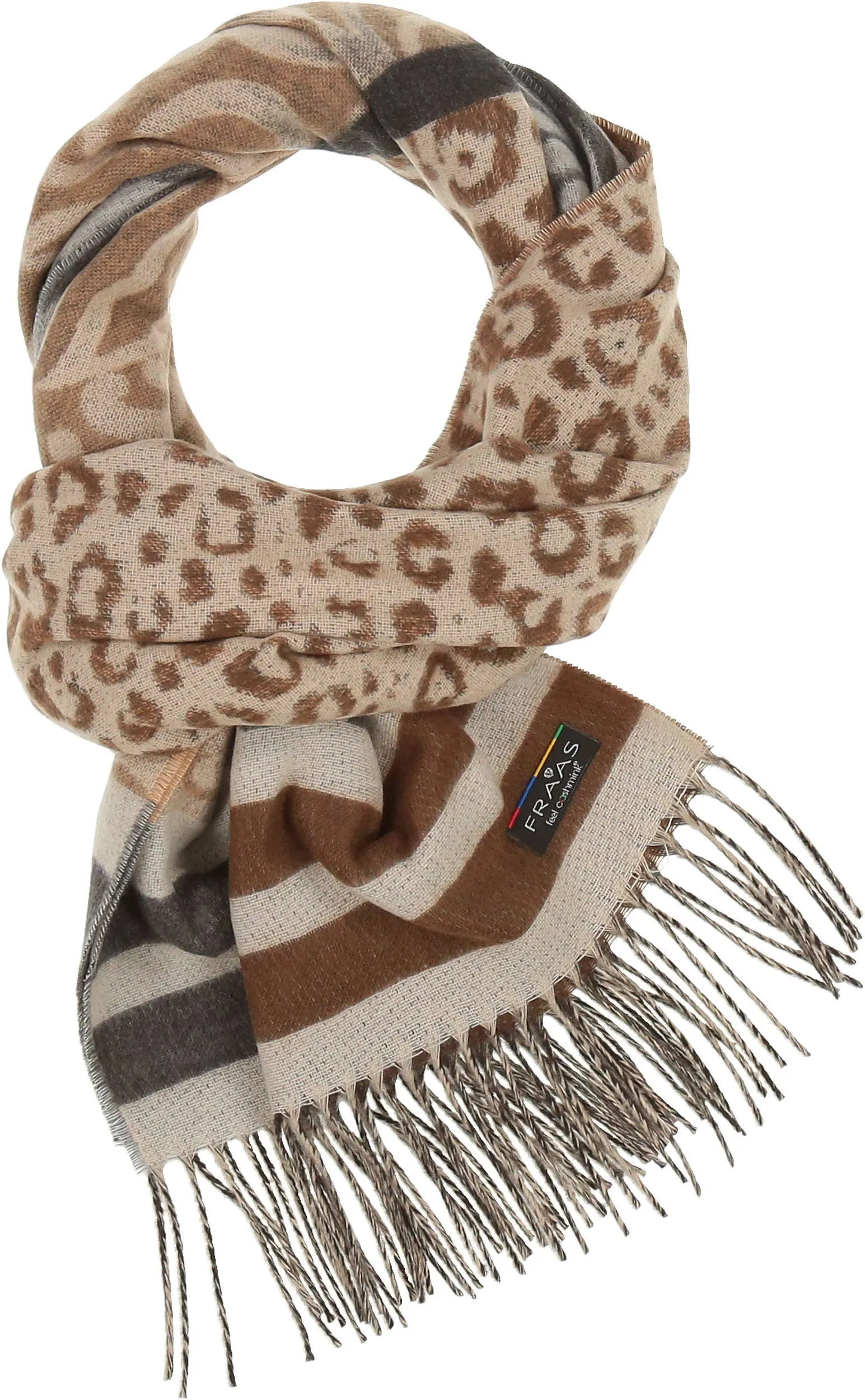 FRAAS - The Scarf Company - Leo Filagree Patchwork: Petrol