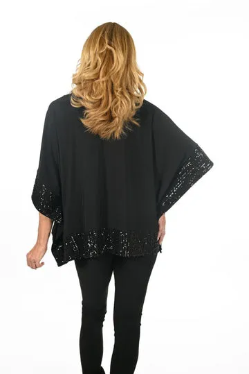 Frank Lyman Black Knit Top
