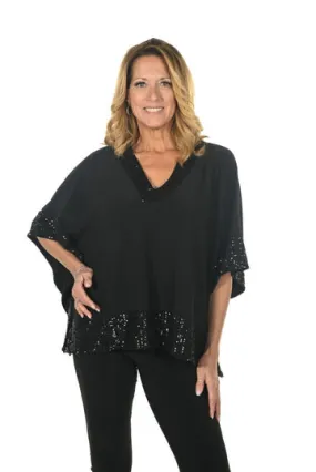Frank Lyman Black Knit Top