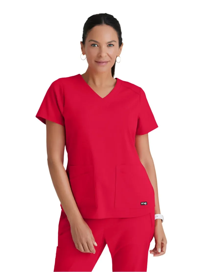 Grey's Anatomy Stretch™ by Barco Emma 4-Pocket V-Neck Scrub Top
