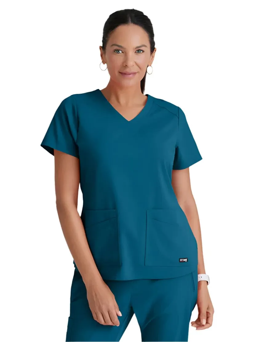 Grey's Anatomy Stretch™ by Barco Emma 4-Pocket V-Neck Scrub Top