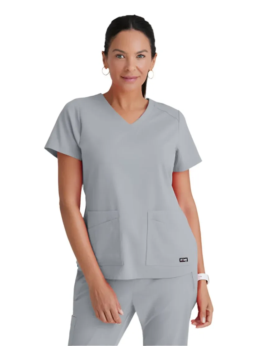 Grey's Anatomy Stretch™ by Barco Emma 4-Pocket V-Neck Scrub Top