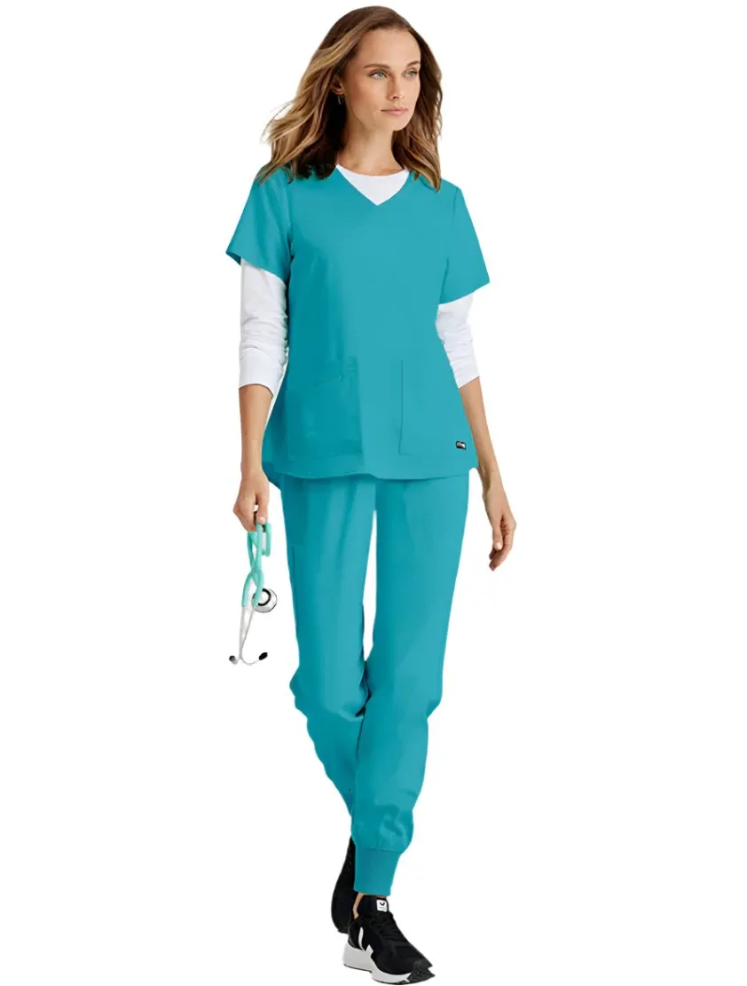 Grey's Anatomy Stretch™ by Barco Emma 4-Pocket V-Neck Scrub Top