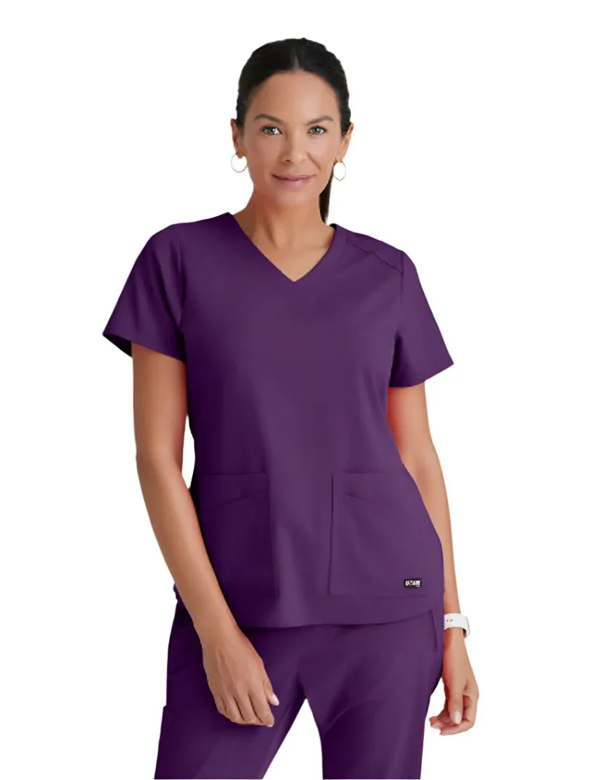 Grey's Anatomy Stretch™ by Barco Emma 4-Pocket V-Neck Scrub Top