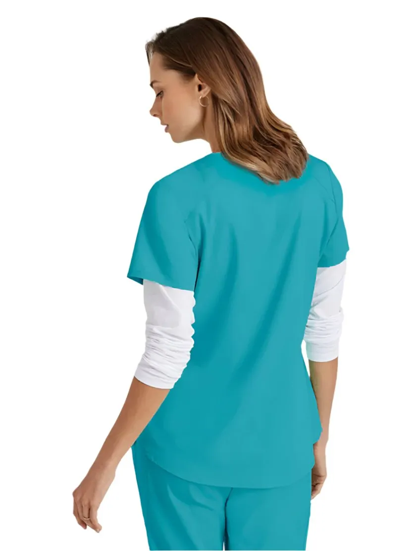 Grey's Anatomy Stretch™ by Barco Emma 4-Pocket V-Neck Scrub Top