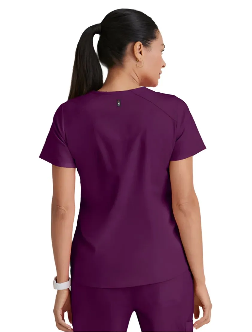 Grey's Anatomy Stretch™ by Barco Emma 4-Pocket V-Neck Scrub Top